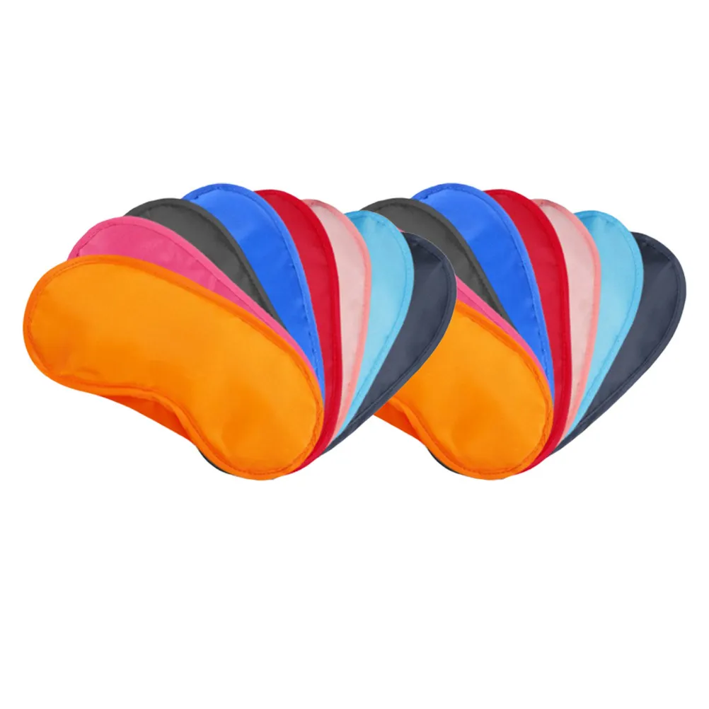 34Pcs Sleeping Eye Mask Polyester Eye Shade Travel Blindfold Light Blocking Elastic Strap Comfortable for Home Hotel Train