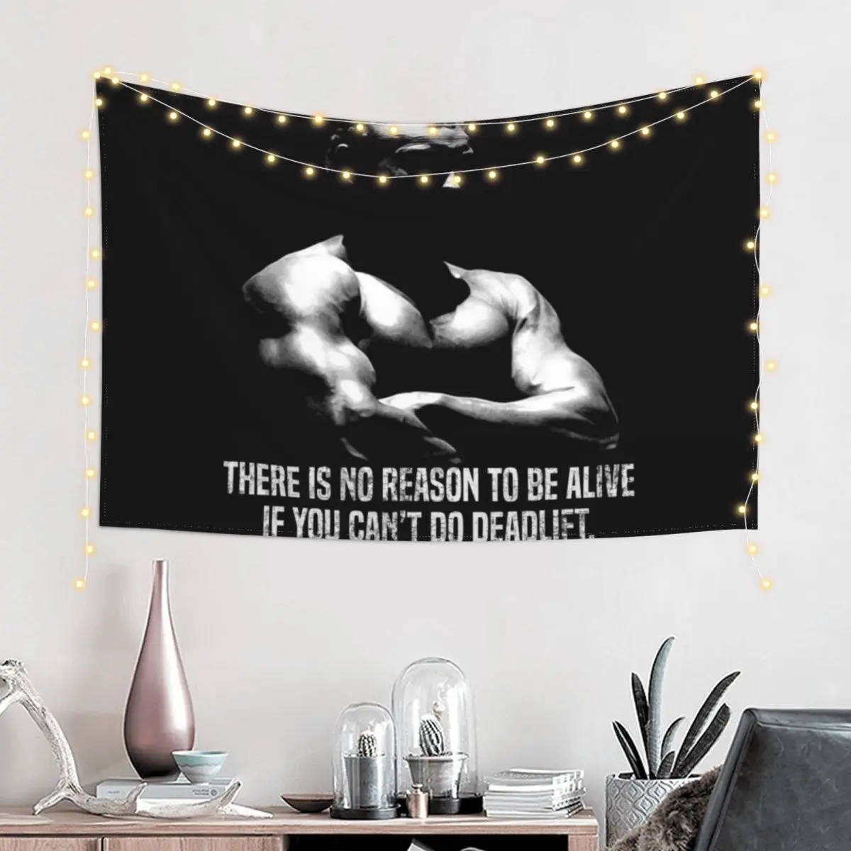 There Is No Reason To Be Alive If You Cant Do Deadlift Tapestry House Decoration Room Decoration Aesthetic Tapestry