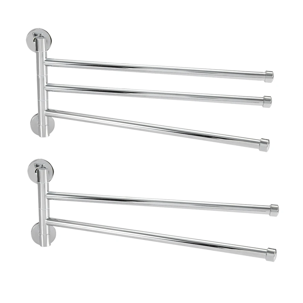 

Bathroom Wall Mounted Towel Rack Swing Out Rotating Towel Hanger Shelf Wall Mounted Towel Rack