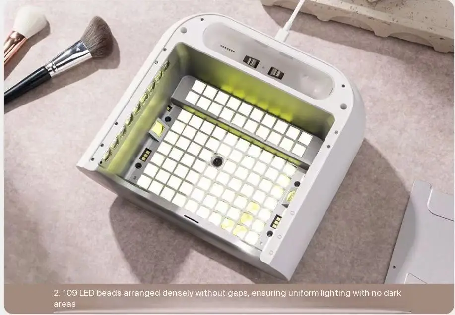 UV nail lamp, synthetic nail baking lamp with no dead corners, no hand damage phototherapy lamp
