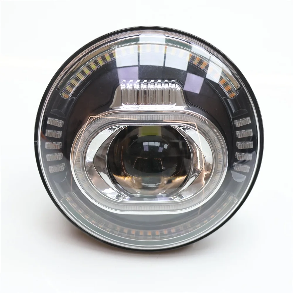 

Universal 7 inch Round Light Emitting Diode Car Motorcycle Headlight High/Low beam of light H4 Headlight Projector