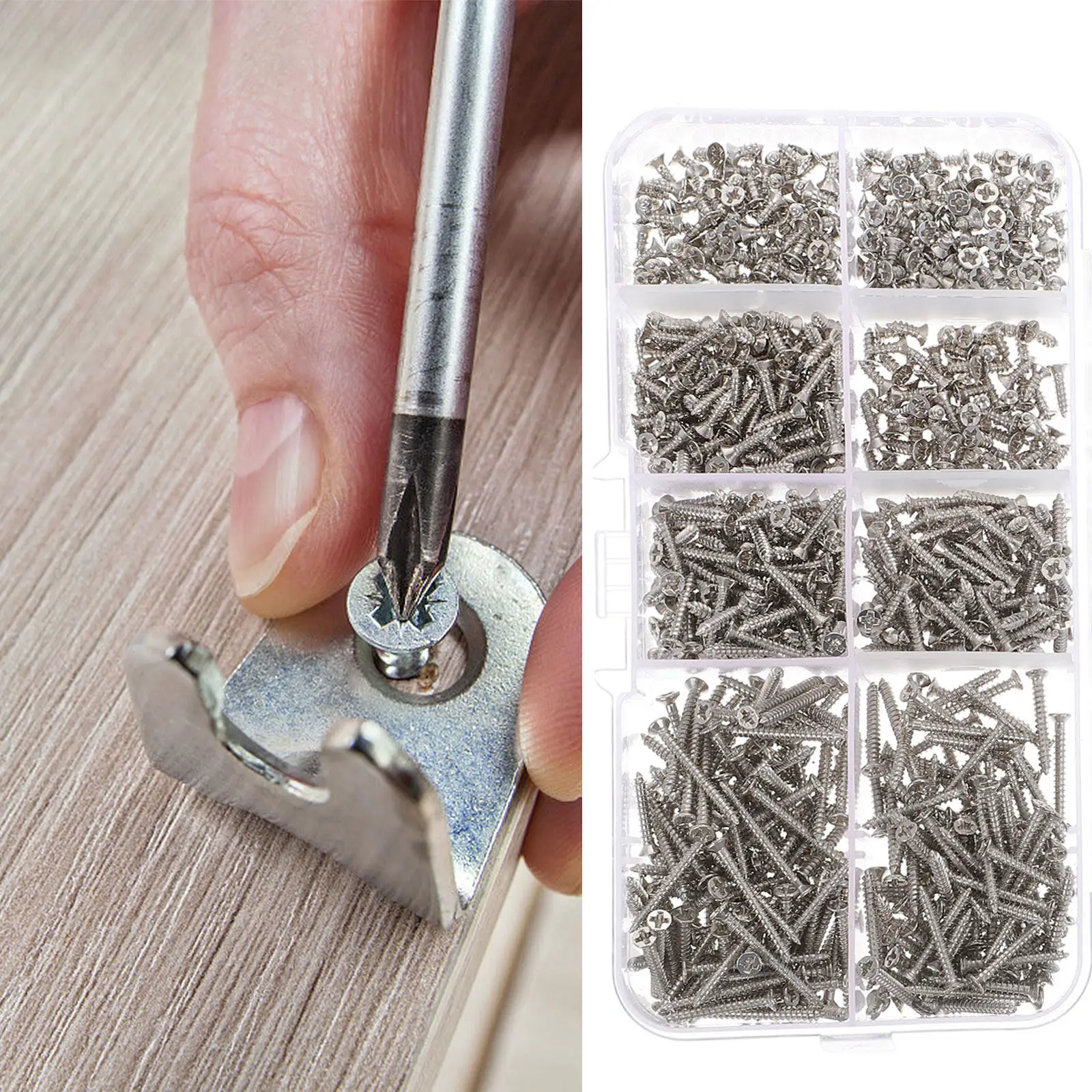 

1 Set Countersunk Head Self-Tapping M2 Flat Head Machine Screws For Computer Laptop Electronics Repair Wood Thin Iron Assortment
