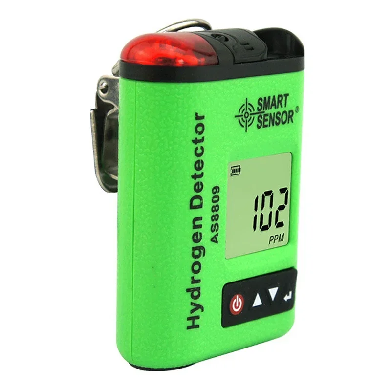 AS8809 Handheld Industrial Hydrogen Gas Detector for Concentration Alarm Certified Gas Analyzers