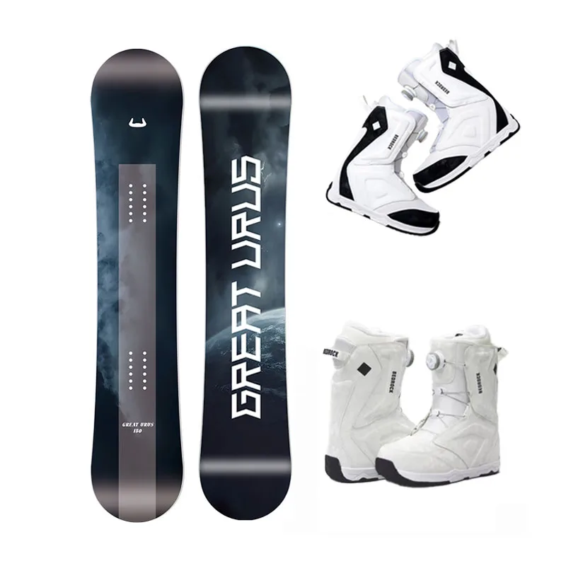 

High Performance All Mountain Snowboard Package For Adult Men Complete Professional Set