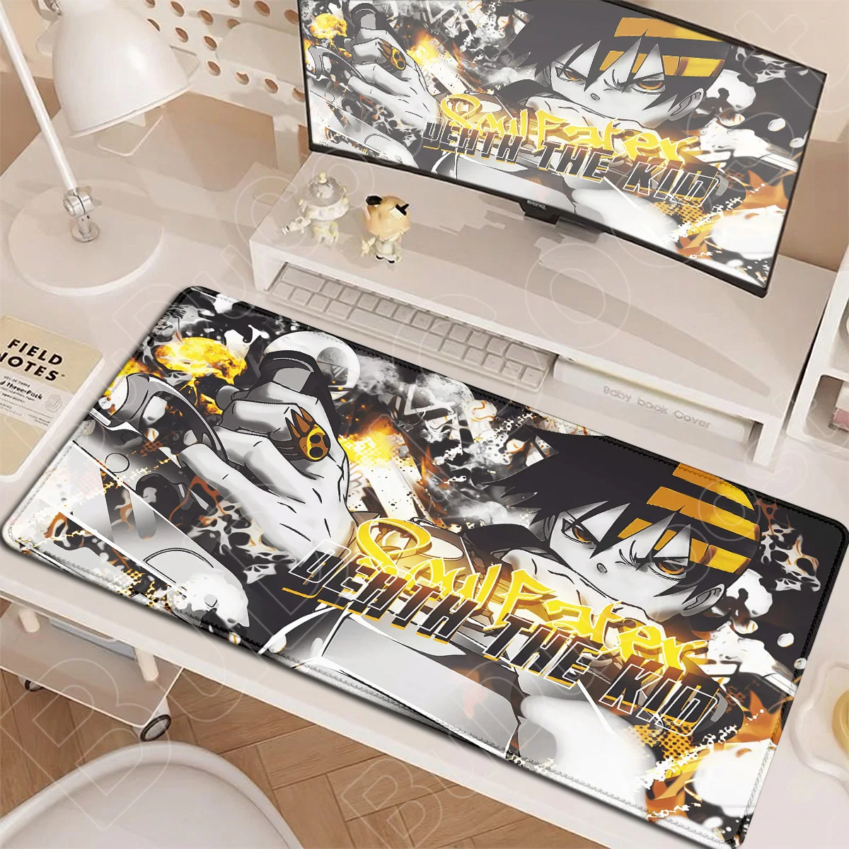 Large Laptop Office Keyboard Desktop Mats Hot Anime Soul Eater Death the Kid Mouse Pads XXL Non-slip E-sport Gamer Rubber Carpet
