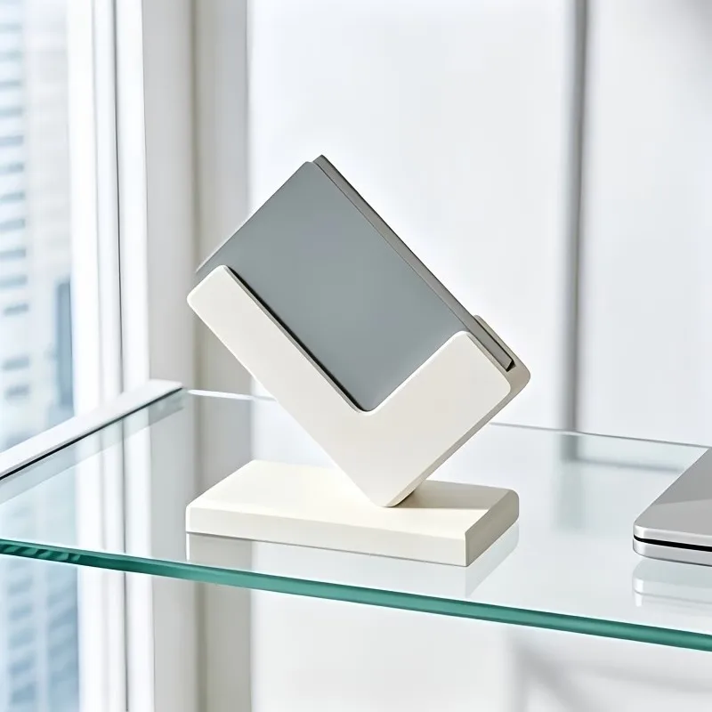 1pcs Industrial Style Business Card Rack – Desktop Display Stand, Office/Workbench Organizer