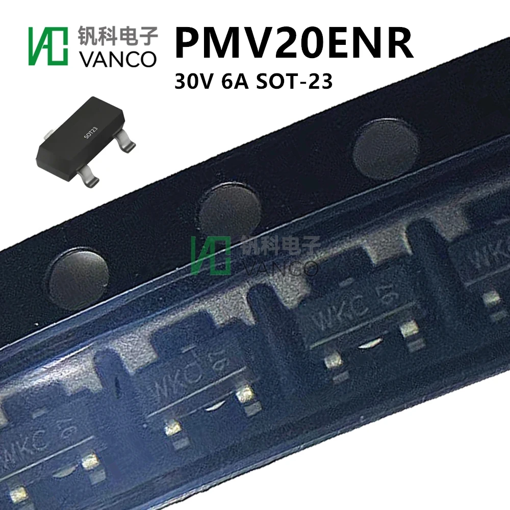 Pcs Kit 20 PMV20ENR MOSFET N-CH 30V 6A SOT23 Em Sctock