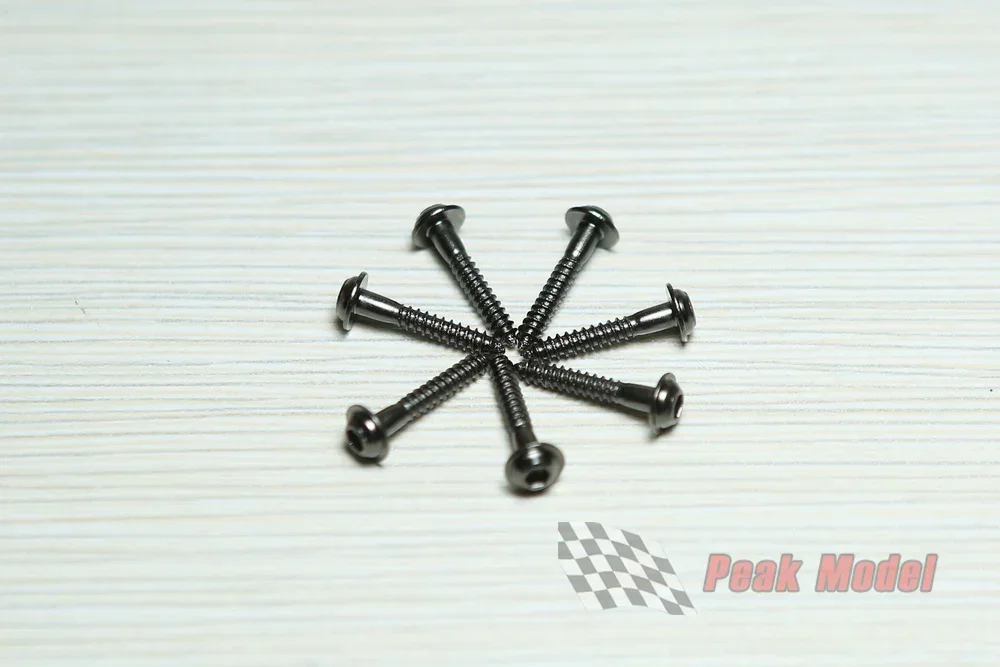 KUZA original servo screws 2.3mm x 15mm inner hexagon screws w/ washer self tapping servo screw for FUTABA JR HITEC MKS servo