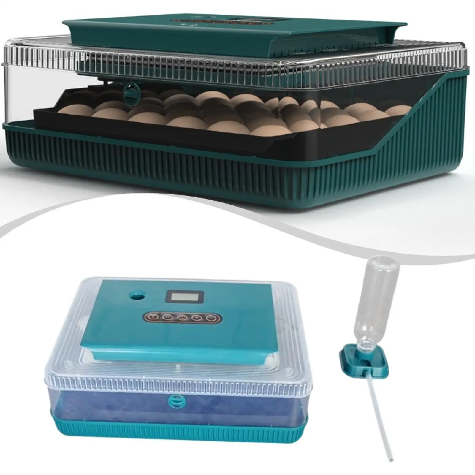 

Fully Automatic Egg Incubator Digital Display Humidity Control Tray for Birds Chicken Duck Quail Goose Hatching