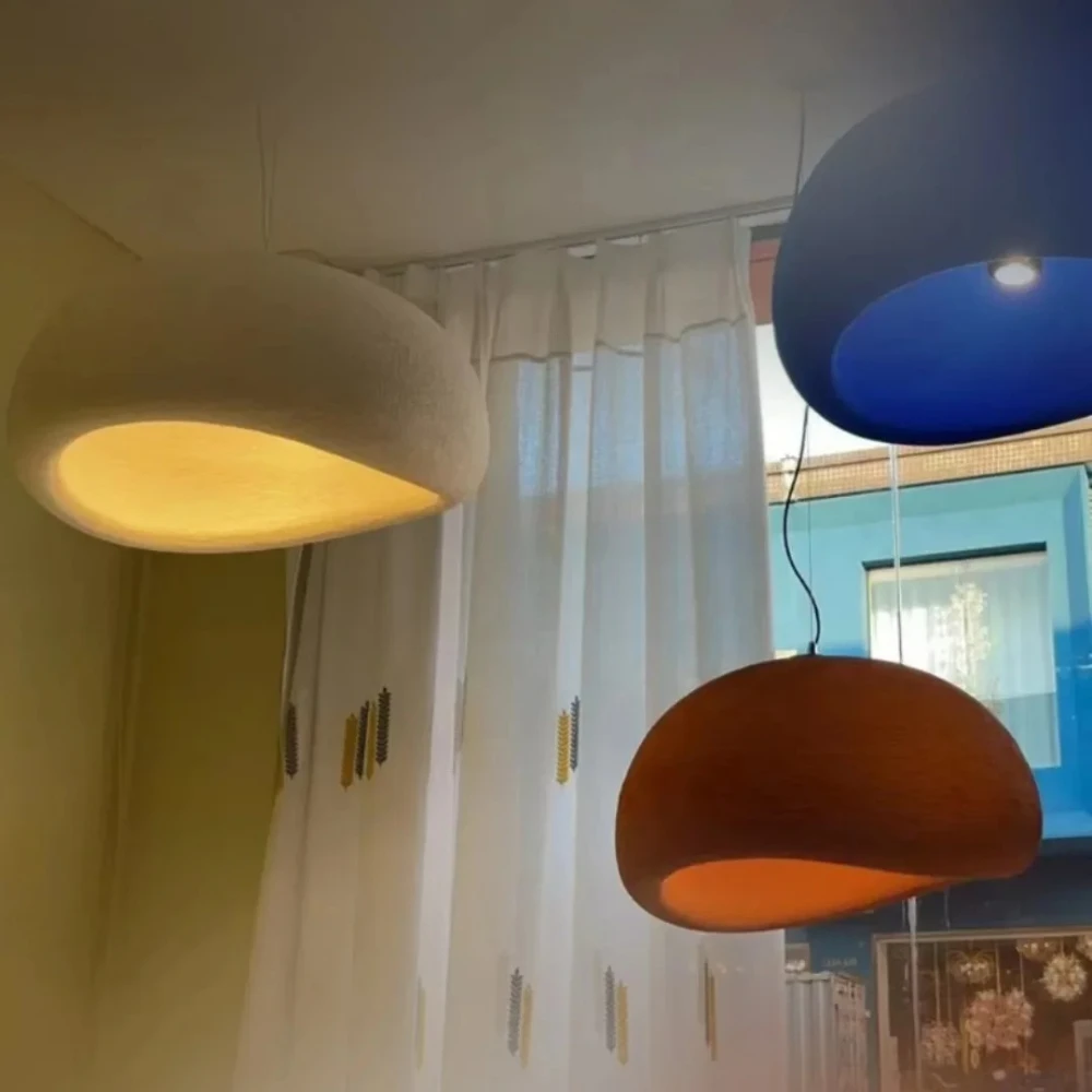 

Minimalist Wabi Sabi LED Pendant Lamp for Living Dining Room Home Decor Hanging Chandelier Bedroom Loft Art Lighting Fixture
