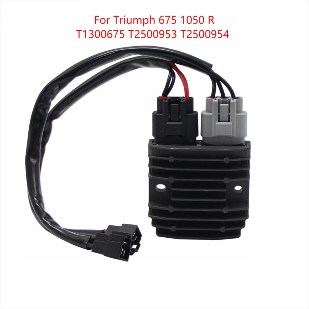 

Motorcycle Voltage Regulator Rectifier With Plug Connector For Triumph 675 Speed Triple 1050R T1300675 T2500953 T2500954