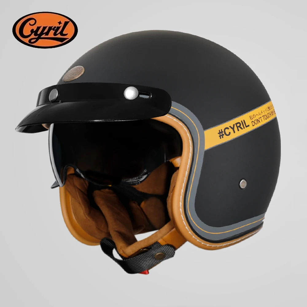 

Мотоциклетный шлем-полуоткрытка 3/4, винтажный, легкий, для мужчин и женщин, для электроскутеров, одобренный DOT ECE