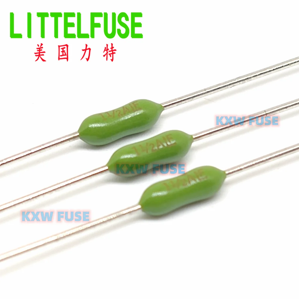 10pcs Littelfuse 1.5A 1½A 125V 251 Series Pico Fuse Very Fast-Acting Subminiature Axial leaded fuse 025101.5NRT1L 2.4x7mm