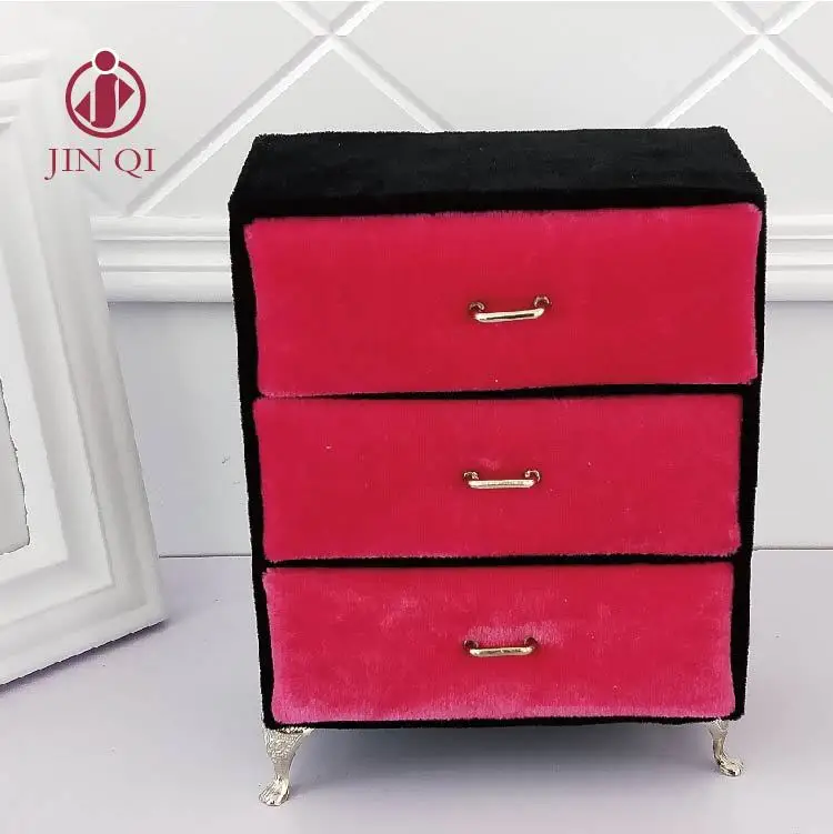 

Jin's jewelry box flannelette art European South Korea contracted sofa jewelry boxes