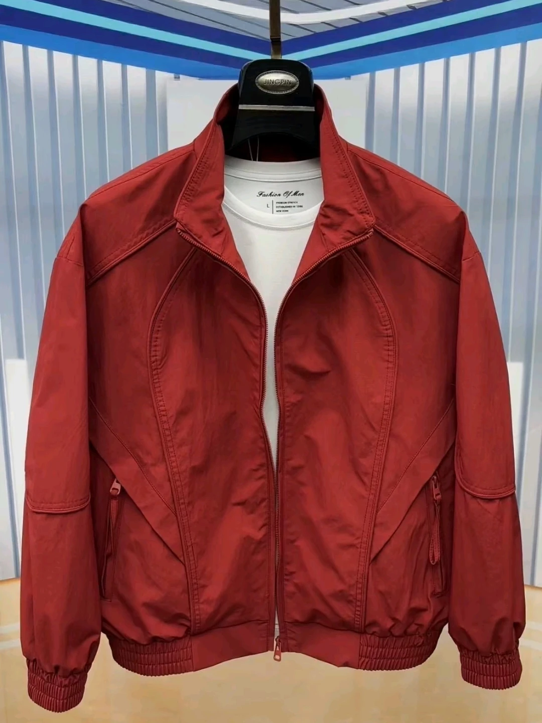 

High Quality Men's Stand Collar Jacket Spring Autumn Business Casual Fashionable Versatile Elegant Cool Standard Fit Outerwear