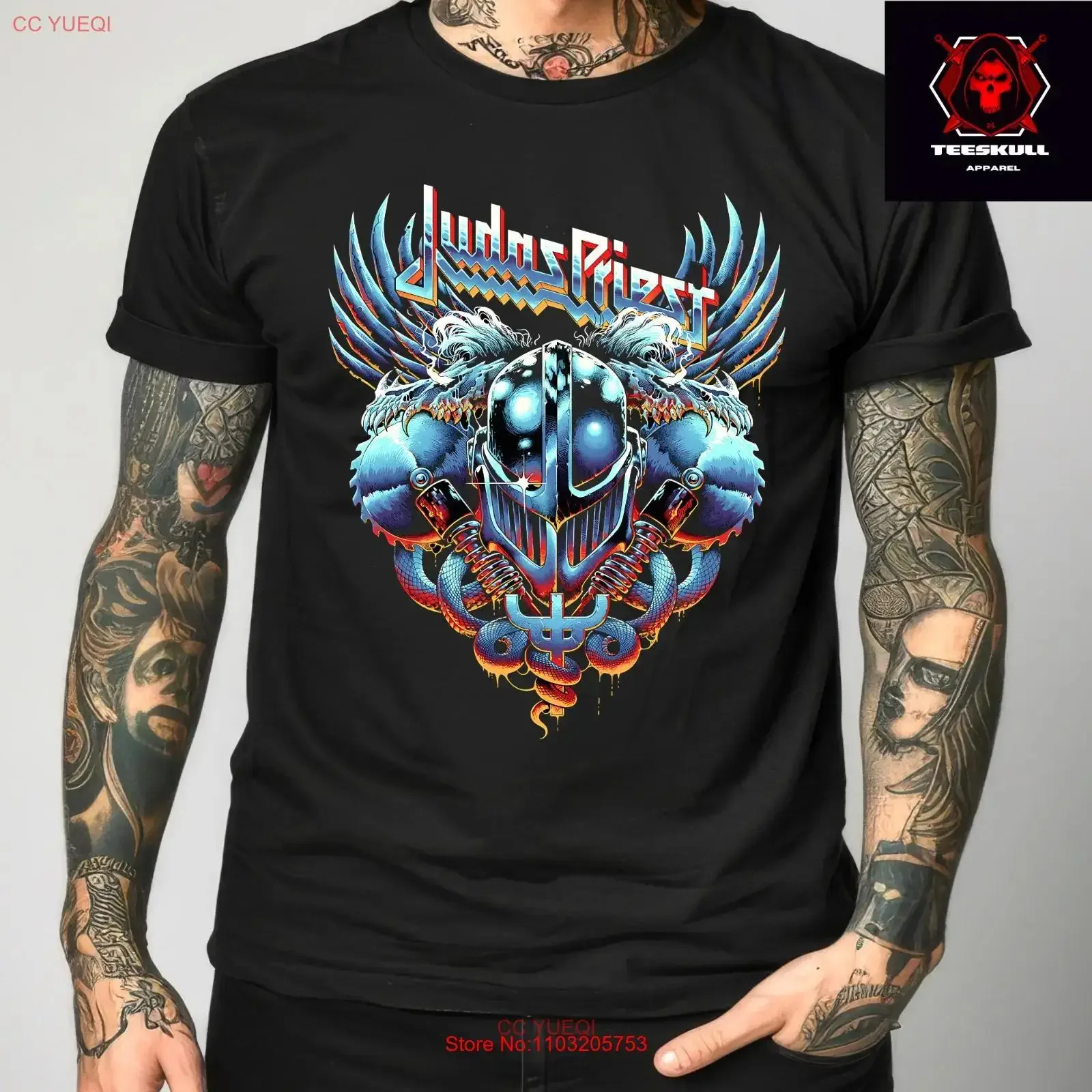 

Judas Priest Heavy Metal Rock T Shirt Cotton S 3XL vintage Washed Stretched Versatile Top For Everyday Wear fashion Breathable