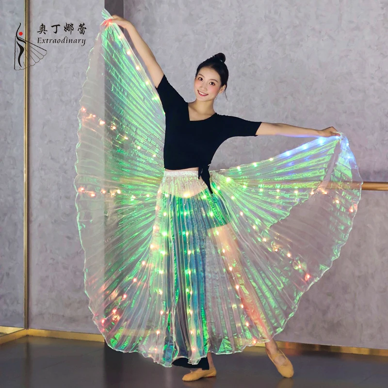 Colorful Led Luminous Dance Skirt For Adult Belly Dance Performance Props Stage Party Dance Stage Costumes Accessories