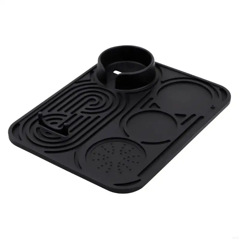 Multifunctional Silicone Espresso Mat Tool Nonslip Cup Holder Heat Resistant Counter Protector for ES601 ES701 N58D