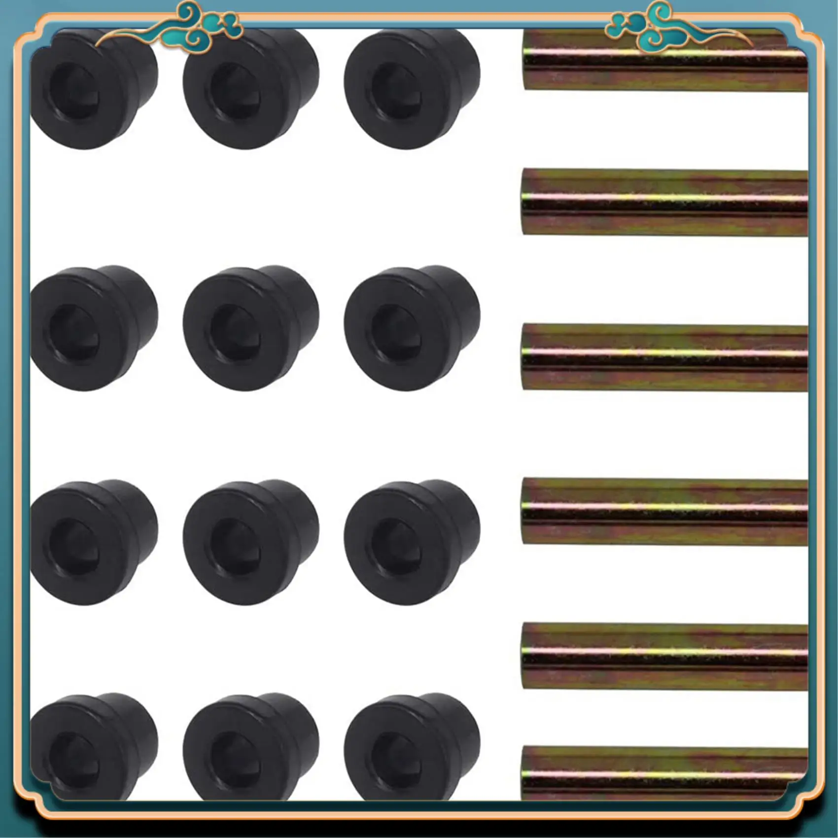 ABMV-4 Set For Club Car Bushing Kit, Golf Cart Rear Leaf Spring Bushing Kits For EZGO TXT/Medalist Gas/Electric 1015583