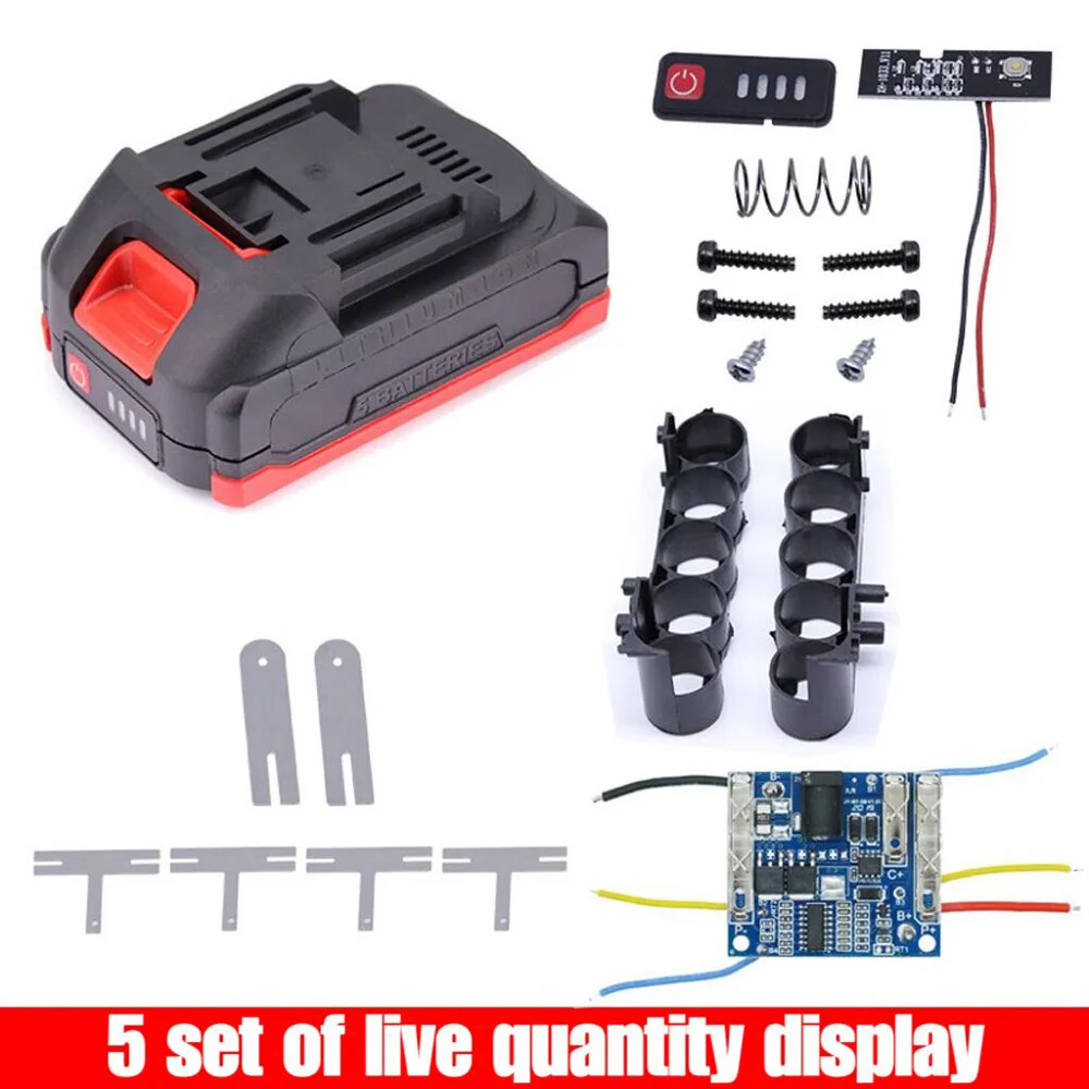 5s3p elektronarzędzia 18650 Case 5s BMS 21v pojemnik na baterie bezprzewodowy elektryczna szlifierka kątowa do cięcia Li-Ion