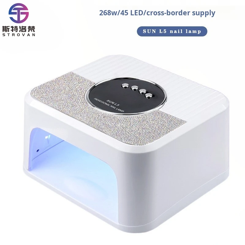 

STLF LZS Professional UV LED Nail Dryer SUN L5 Salon Tool with High Power 268W Diamond Lamp Electric Fast Curing