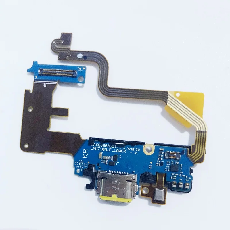 For LG G7 Thinq G710 Micro USB Charger Dock Connector Charging Port Microphone Flex Cable Replacement Parts