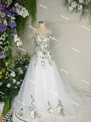 Lucy Customized Plus Size Wedding Dress Women Floral Fabric Luxurious Women's Evening Dresses vestidos de novia wedding dress