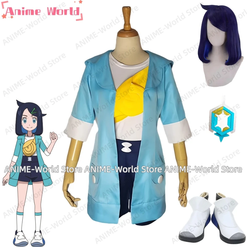 Disfraz de cosplay de Anime Liko Roy, tamaño personalizado, disfraces de carnaval de Halloween, zapatos para hombre adulto, peluca, collar, Navidad, Halloween