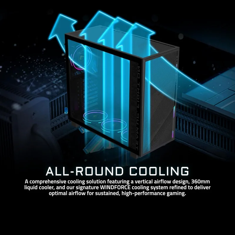 كمبيوتر مكتبي للألعاب من AOTESIER، Ryzen 7 9700X، RTX 5070 Ti، 32 جيجابايت DDR5، 2 تيرابايت SSD، Windows 11، Prime 5 AP5A7N7T-5000