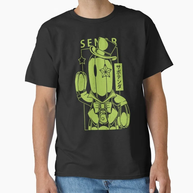 

Senor Sabotender 80s Retro videogame Final Fantasy printed T Shirt for men 100% cotton large size Adult tops S-6XL