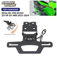 Foldable Tail Tidy Fender Eliminator Bracket For Kawasaki Ninja ZX-25R ZX-4R ZX-4RR ZX250 ZX400 Adjustable License Plate Holder