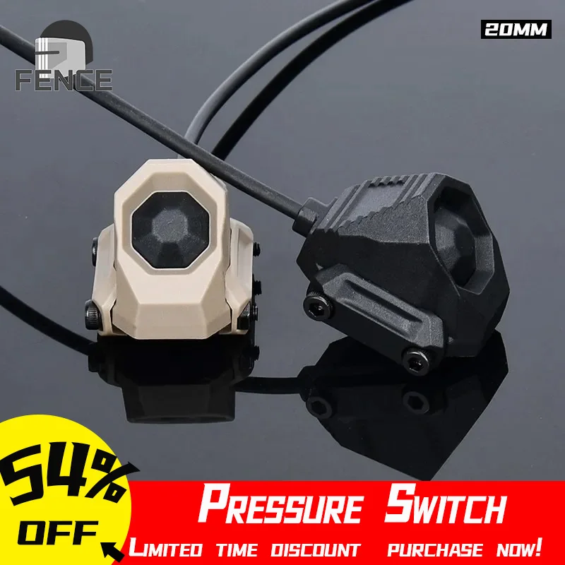 Wadsn UNAXON SL Pressure Switch SF Crane 2.5mm Plug fit 20mm Rail for Surefir M600 Flashlight PEQ DBAL NGAL Laser Hunting