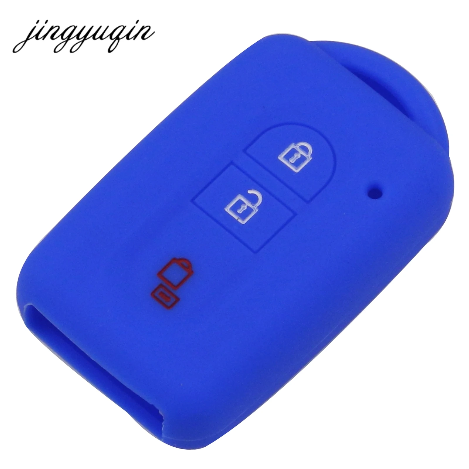 jingyuqin Car Key Silicone FOB Case Cover Skin Protect For Nissan Duke MICRA QASHQAI JUKE X-Trail NAVARA Remote keyless