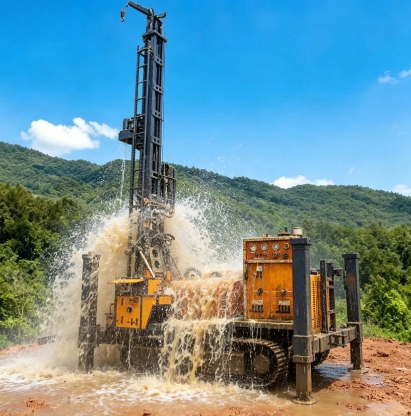 Customized 100m 300m 500m Crawler Drill Rig For Water Well 200m Borehole Portable Water Well Drilling Rig Factory Price