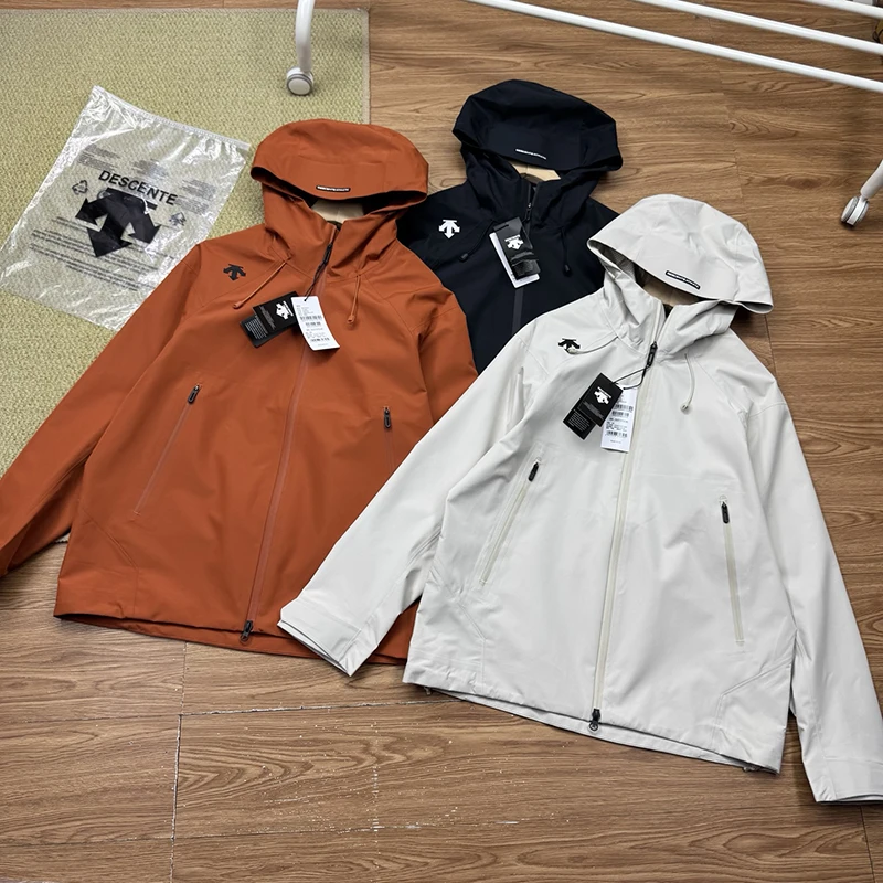 Ultra-thin windproof and water-repellent men's jacket stand collar long sleeve jacket 2026 autumn fashion new style DESCENTE