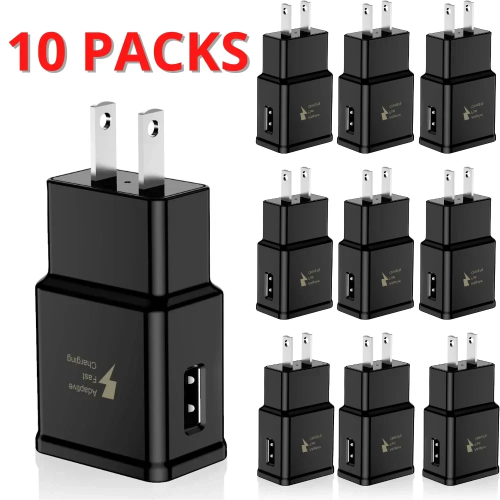 

FastFish 10pcs Adaptive USB Fast Wall Charger Block Power Adapter for Android for Samsung for Google for LG HTC, FASTFISH