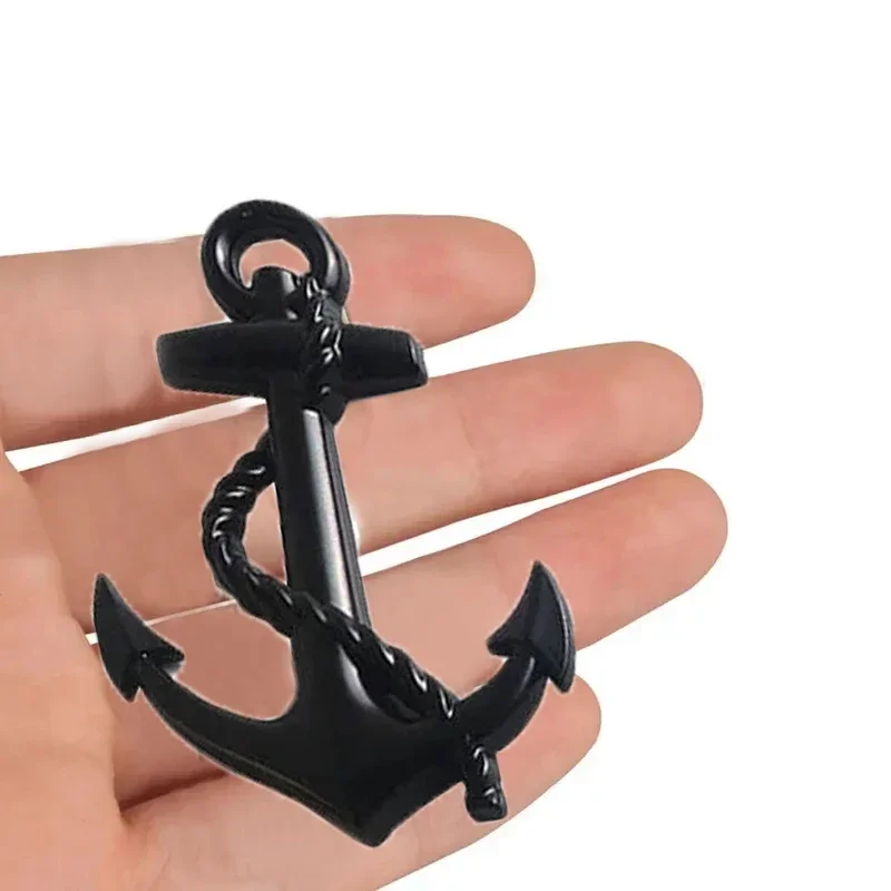 New car body bumper decoration label anchor sticker creative metal boat anchor hook navy emblem pirate boat body sticker parts