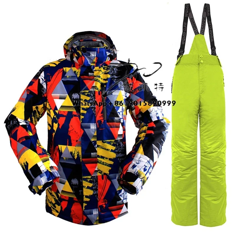 Nouveauté gros vêtements de Ski vêtements de Sport polaire à l'intérieur de la grue Sport neige coupe-vent vêtements de Ski ensemble d'équipement de Ski