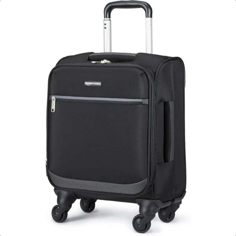 

Lage 15 Small CarryOn Softside Suitcase With Wheels With Four 360Degree Multidirectional Spinner Wheels Expandable Space Zipper