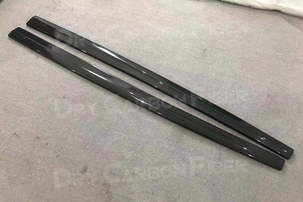 JCYECF 2pcs Carbon Fiber Side Skirts Aprons for Audi A3 Sline S3 RS3 Sedan 4 door 2014 2015 2016 Door Bumper Extension Lip  view 4