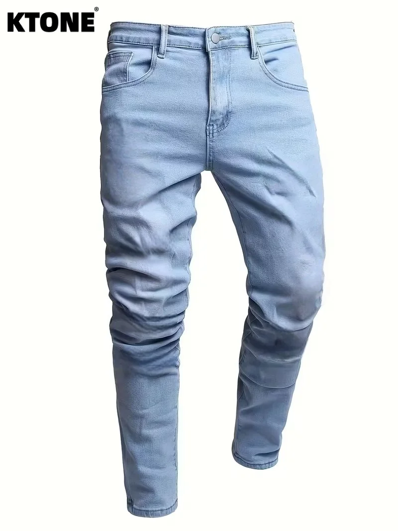 

Trendy Black Slim Jeans For Man Original Y2K Drip Style Streetwear Denim No accessories or belts included