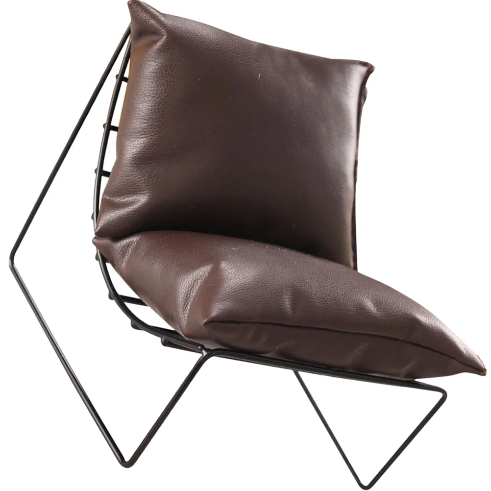 Iron Sofa Chair Sofas Mini House Decoration Furniture Model Small for Miniature Alloy Individual
