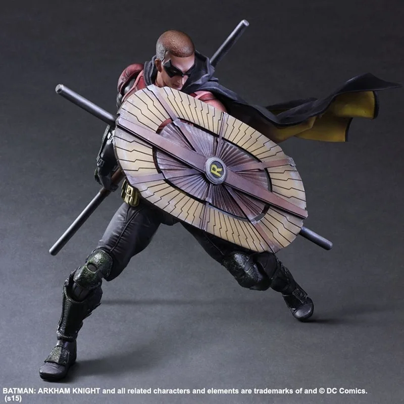 Play Arts Arkham Knight Nr.2 Batman Robin Actionfigur PVC Sammlerstück Batman Auf Lager Modell Spielzeug Geburtstagsgeschenke 26CM – Detail 7