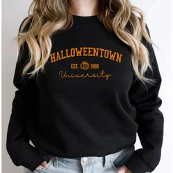 Halloweentown University Sweatshirt Halloween Crewneck Sweatshirts HalloweenTown 1998 Hoodie Fall Casual Graphic Hoodies Tops