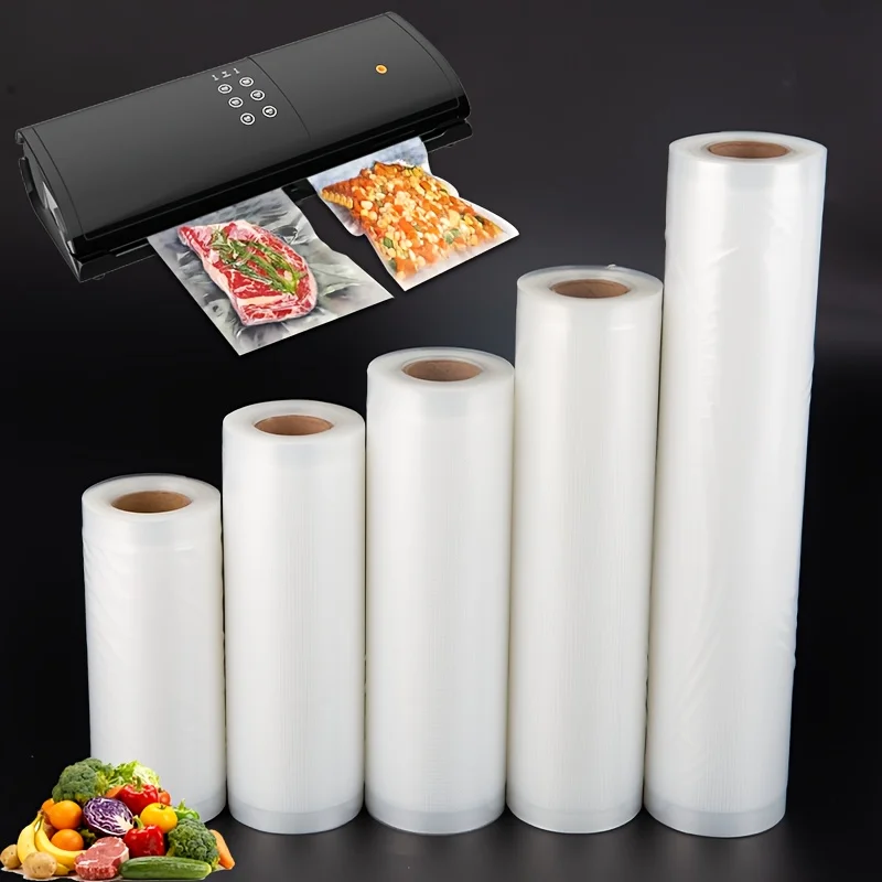 Multi-Purpose Embossed Vacuum Sealer Roll – 500cm per Roll for Food Storage, Sous Vide & Meal Prep | Durable, BPA-Free 