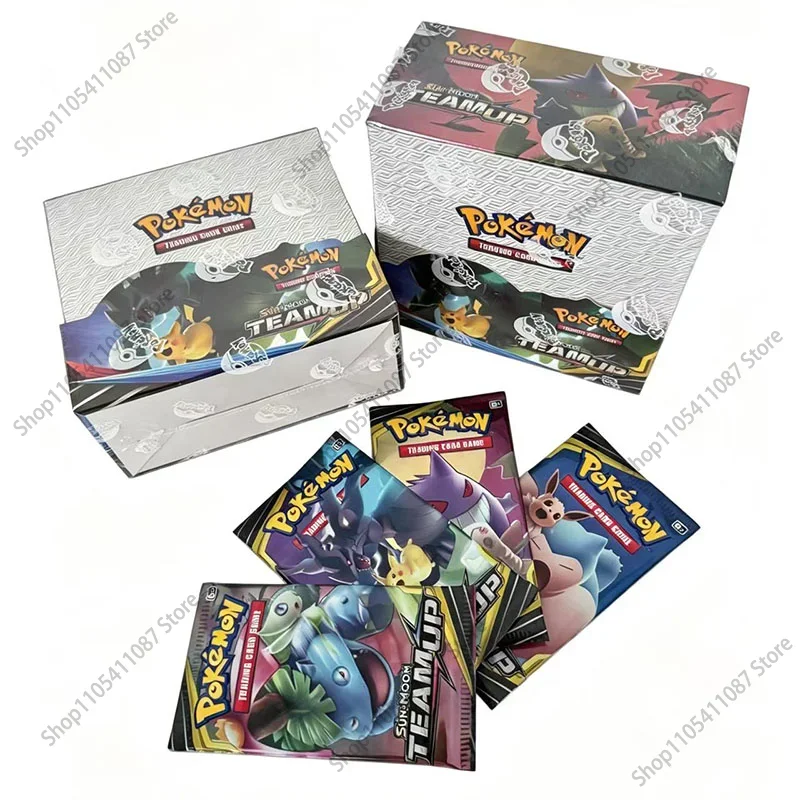 *360Pcs Pokémon TCG Sun & Moon Team Up English Version Booster Battle Transaction Card Trading Cards Collection Toy Gift
