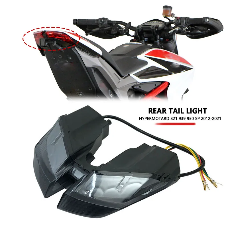 

For DUCATI Hypermotard 821 939 950 SP 2012-2021 Motorcycle LED Turn Signals Integrated Tail Light Rear Brake Taillight