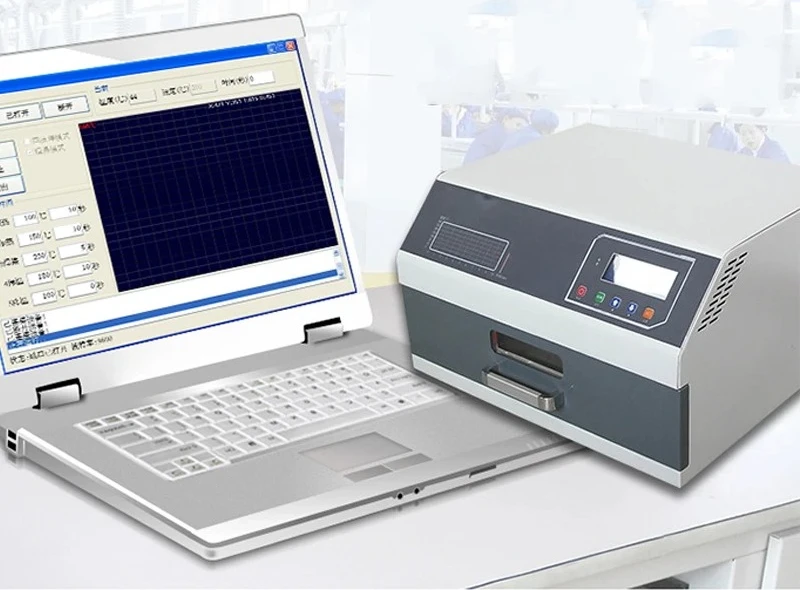 High Performance Precision Lead-Free Reflux Furnace Spot Welder 2400 W Infrared SMT Soldering Machine ZB3530HL-350x300MM Desktop
