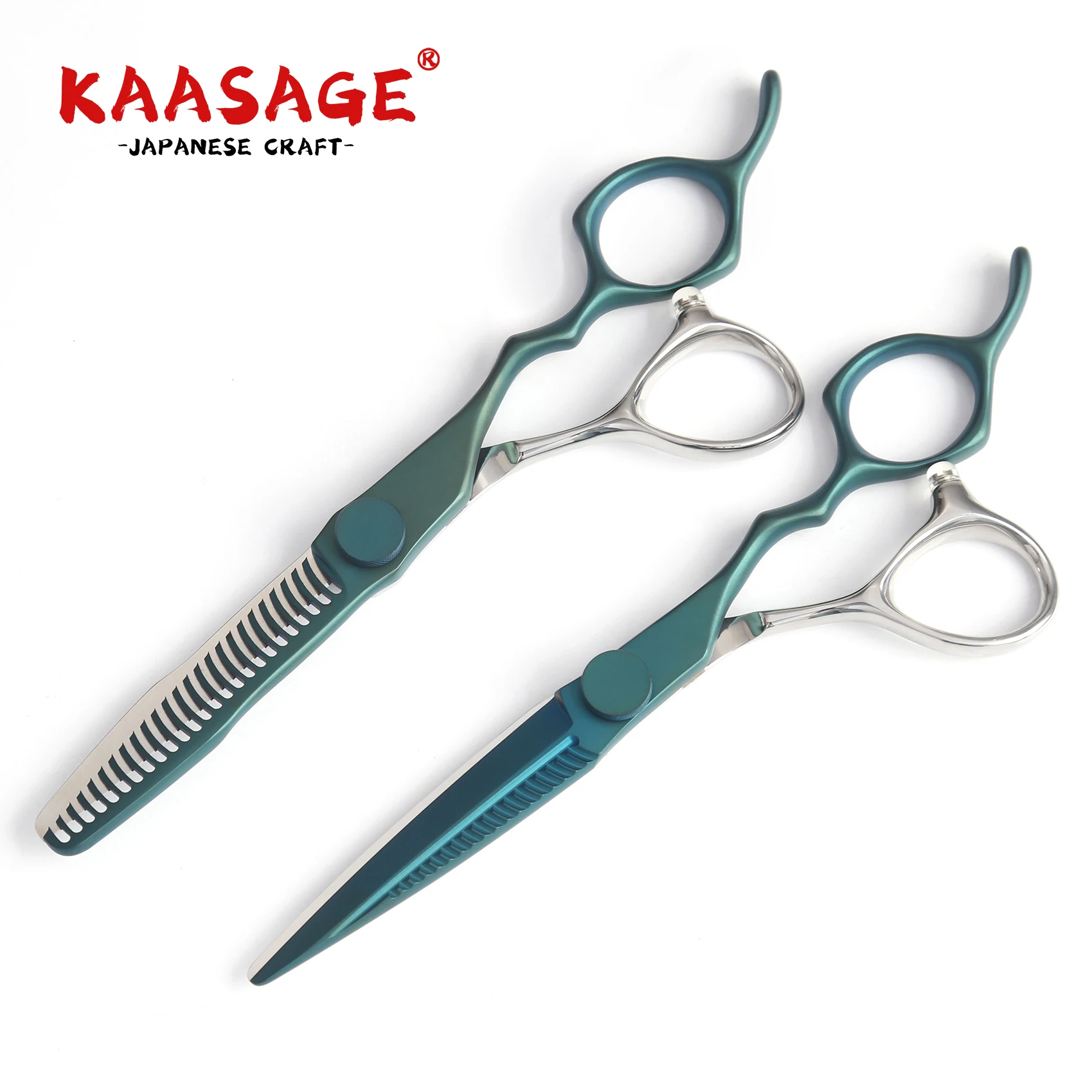 Premium Green VG10 Hairdressing Scissors Set Professional Barber Shears Hair Cutting Thinning Stainless Hair Salon Supplies