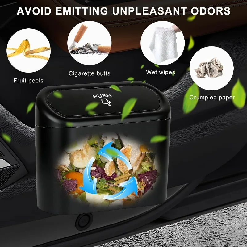 Mini car garbage can, a variety of scenarios of in-car storage solutions, ABS, back-to-school season, Christmas, holiday gifts